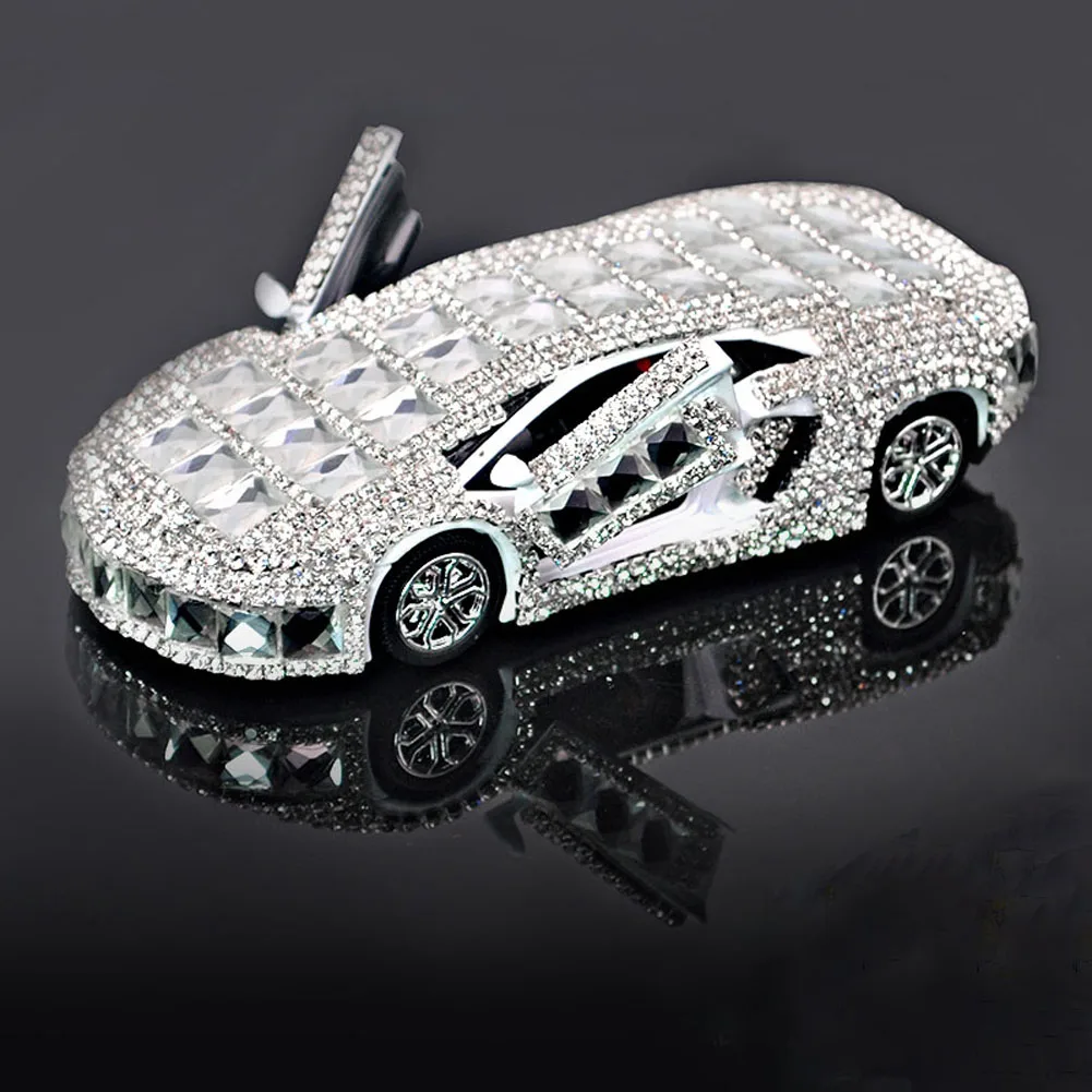 Auto Dekoration Ornamente niedlichen Auto Form Modell kreative Diamant  Parfüm Auto Lufter frischer - AliExpress