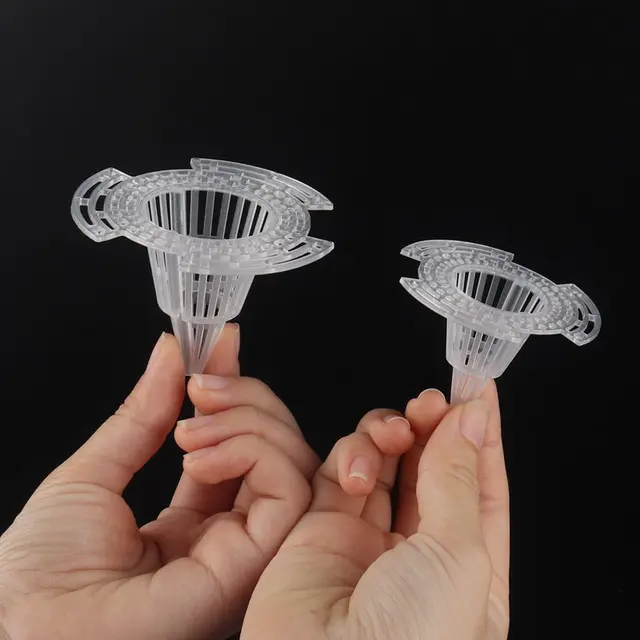 10Db Szivárgásálló Virágcserép -Lyuk Hálószobás Kúpos Bonsai Edény Alsó Kúp Rács Szőnyeg Háló - Image 4