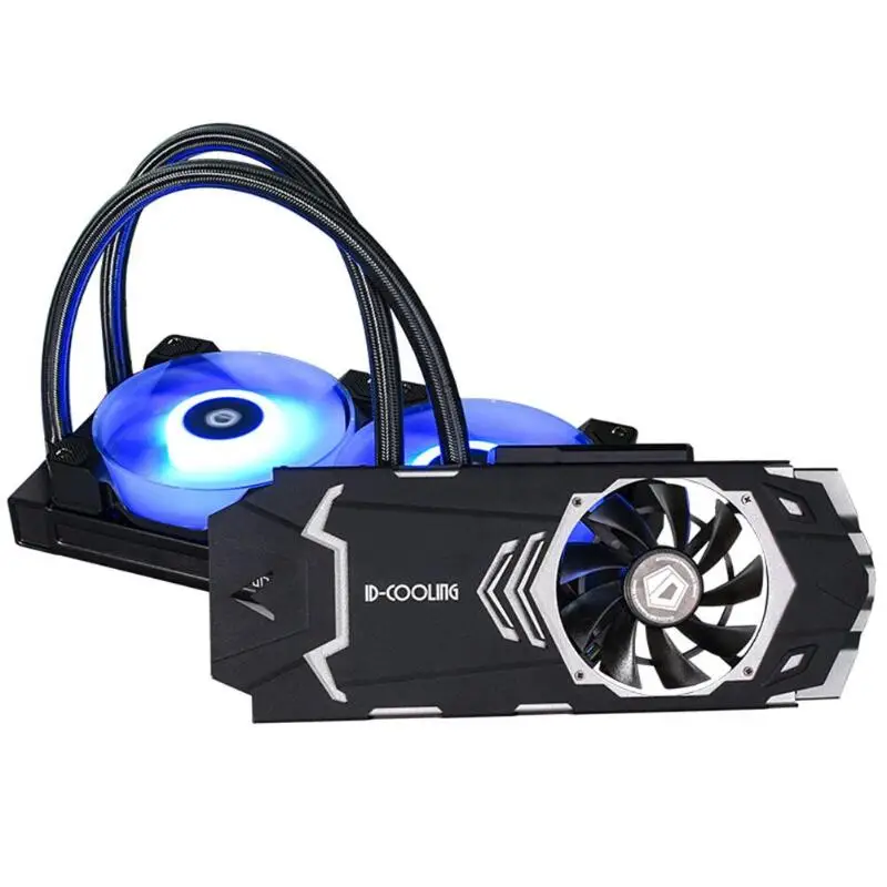 ID-COOLING ICEKIMO 240VGA-RGB Видеокарта кулер воды для GeForce/AMD 4pin вспомогательный маленький вентилятор