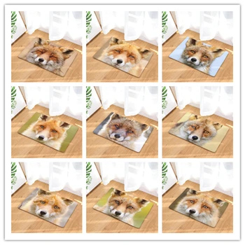

Flannel Fox door mats Household bathroom door mats foot mats long bedroom mats