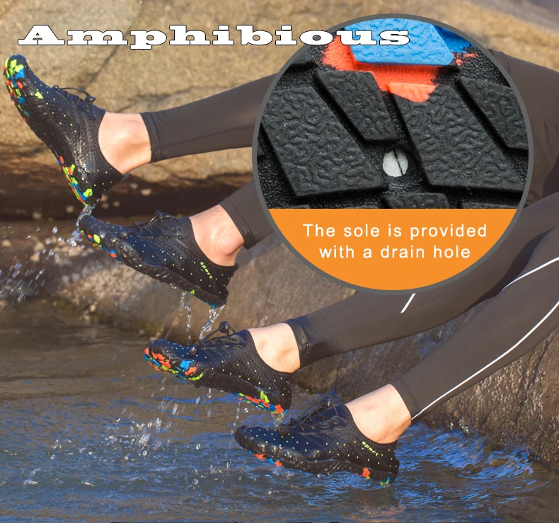 Verão do Aqua Sapatos ao ar Tênis de Água para Mulheres Casais Respirável Sapatos Homens Mulheres Quik-dry Praia Livre - 2 Cheap Sapatos de natação