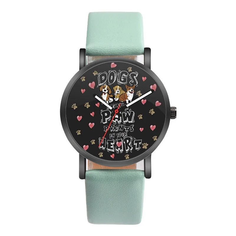 Newly Design Watch Women Leather Strap Cute Girls Animal Colorful Casual Alloy Analog Quartz Round Watch relogio feminino M23 (8)