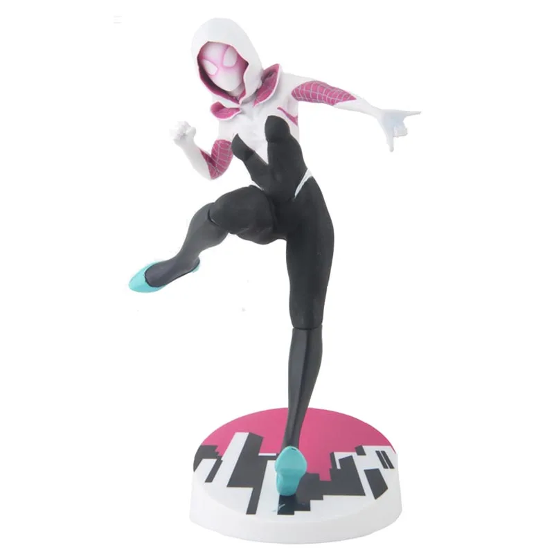 

Marvel Bishoujo Statue Spider Gwen Stacy Action Figures The Amazing Spider-Man Pre-Girlfriend 1/7 Scale Model Toys 22cm