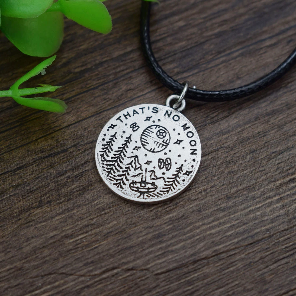 

SanLan That's no moon Beautiful Star Wars necklace pine tree space necklaces