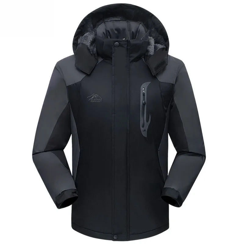 winter jacket men women outwear waterproof windproof thicken plus velvet warm cotton-padded down coat parka brand clothing L~4XL