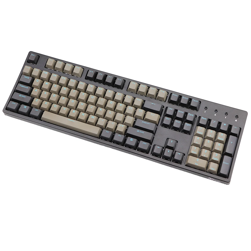 Keycap PBT Double shot черный серый смешанный синий с надписью Dolch 108 87 вишневый профиль
