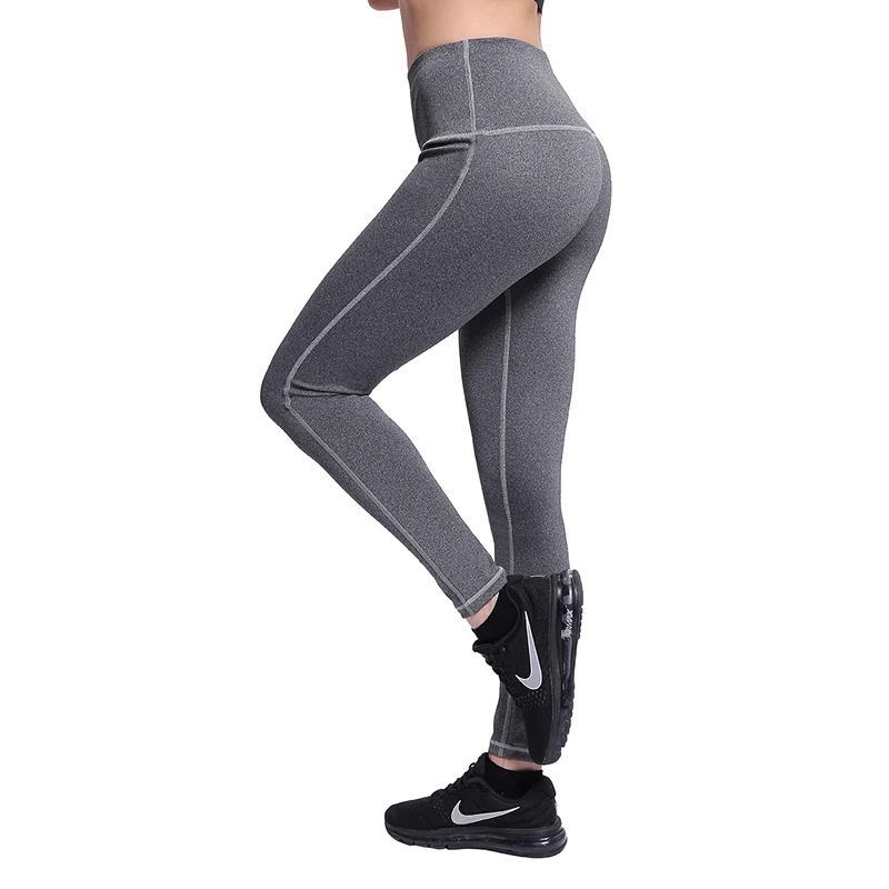 

NORMOV Casual Solid Women Leggings Fitness High Waist Elastic Push Up Ankle Length Polyester Leggin Workout Femme Leggings