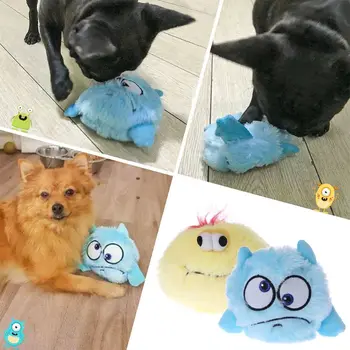

Pet Electric Toy Dog Cat Automatic Plush Ball Activation Chew Floor Clean Toys