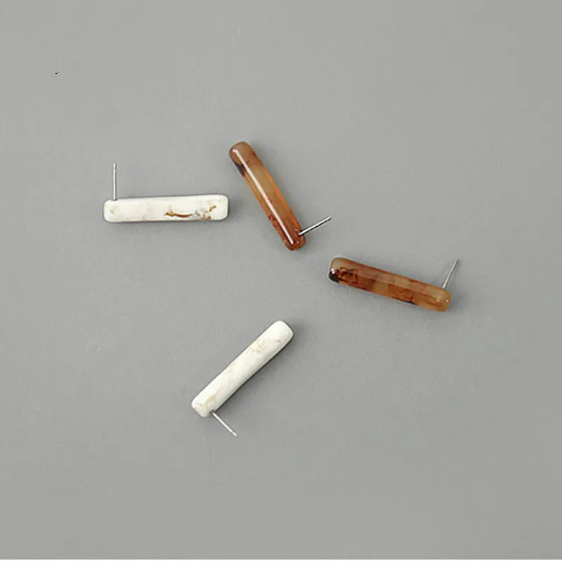 

2018 Minimalistic Acrylic Resin Earrings for Woman Round Geometric Earring White Resin Tortoiseshell Earrings for Woman Trendy