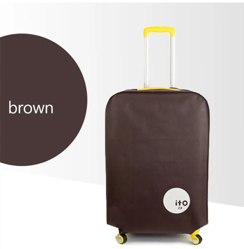 Вертикальное водонепроницаемое покрытие чемодана 20 дюймов до 30 дюймов Защитная Пылезащитная Крышка для багажа 24 дюймов 26cin 28 дюймов износостойкая - Цвет: Coffee 24 inch