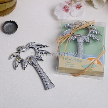 

"Palm Breeze" Chrome Palm Tree Bottle Opener wedding Party Gifts 200 pcs/ lot Free Shipping