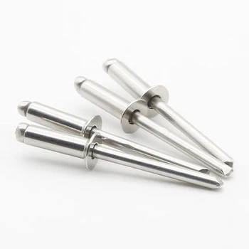 

30pcs M3 Opening Countersunk head Blind rivet Decorating Flat heads rivet GB12617 304 all stainless steel 6mm-16mm Length