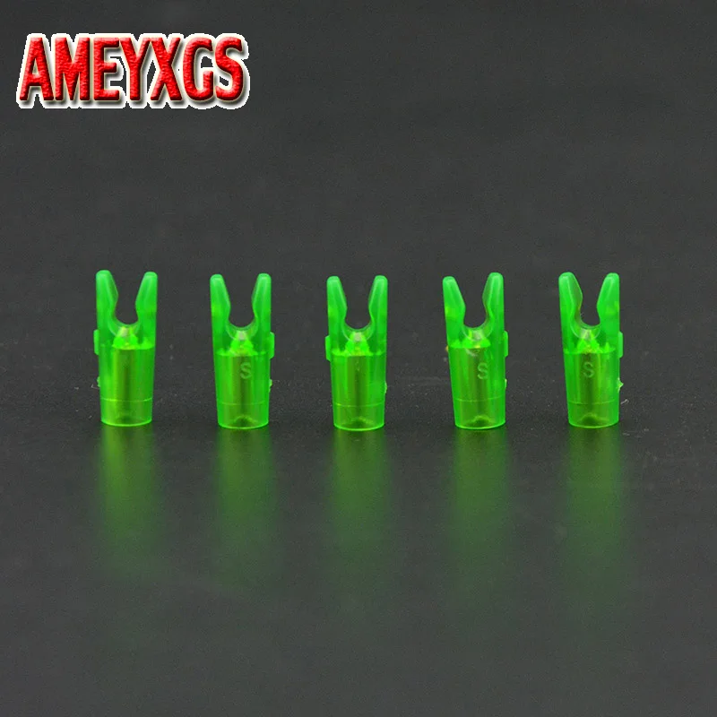 30/50/100pcs Archery Plastic Arrow Pin Nock for ID3.2mm Aluminum Pins Arrow Shaft Hunting Accessory 50 100pcs archery nock o d 8 8mm i d 7 6mm heightened insert nock for mixed carbon and aluminum arrows