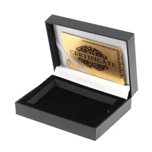 Playing Card Storage Box PU Poker Holder Case Table Games Accessory without Cards (Black Color Random Card)