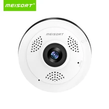 Meisort Wi-Fi мини IP Камера 360 градусов охранных Беспроводной панорамный рыбий глаз CCTV Камера 1.3MP видео с разрешением 960 P безопасности Камера