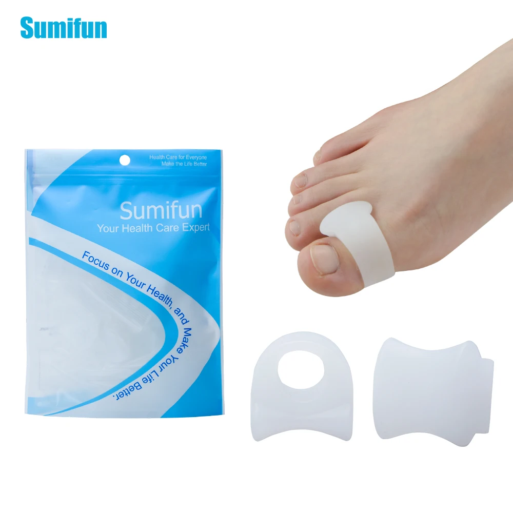 

6 pcs Gel Toe Separators with No Loop for Bunions and Corns Corrector Pads Provide Bunion Relief Prevent Toe Rub D0303