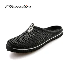 Plardin/Новинка; богемная летняя повседневная мужская обувь с круглым носком и вырезами; модная мягкая удобная дышащая обувь; мужские пляжные сандалии