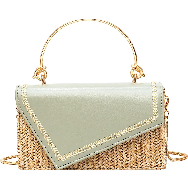 

Ms. 2019 Summer Shoulder Messenger Bag Women Fashion Wild Chain Bag PU Portable Braid Small Square Bag