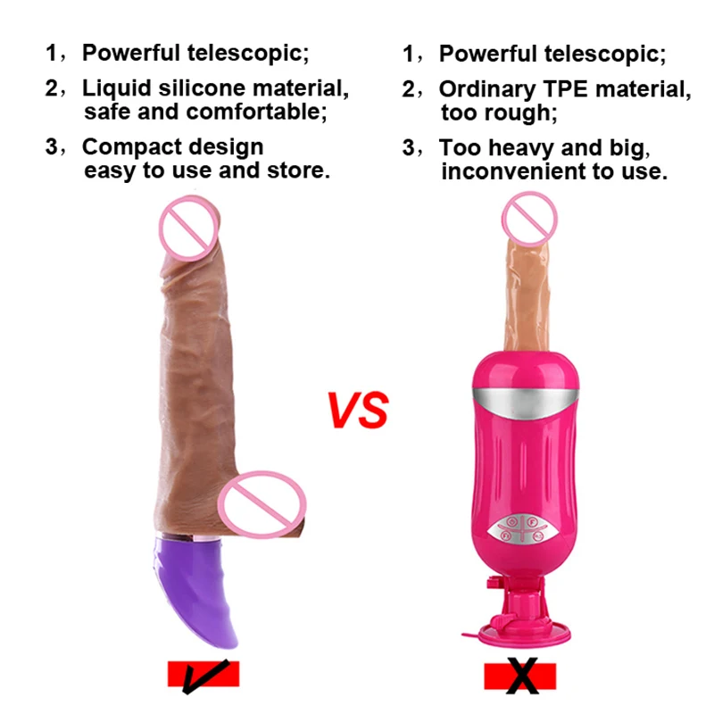 Lifelike Dildo Vibrator Automatic Smart Sensing Telescopic Vibrator Soft Silicone Heating Realistic Dildos Sex Toys for Woman