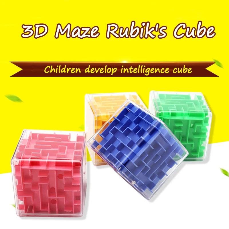 Niccky Детские пазл для раннего развития игрушки Прозрачный 3D лабиринт Кубик Рубика взрослых интеллект декомпрессии Кубик Рубика игрушка