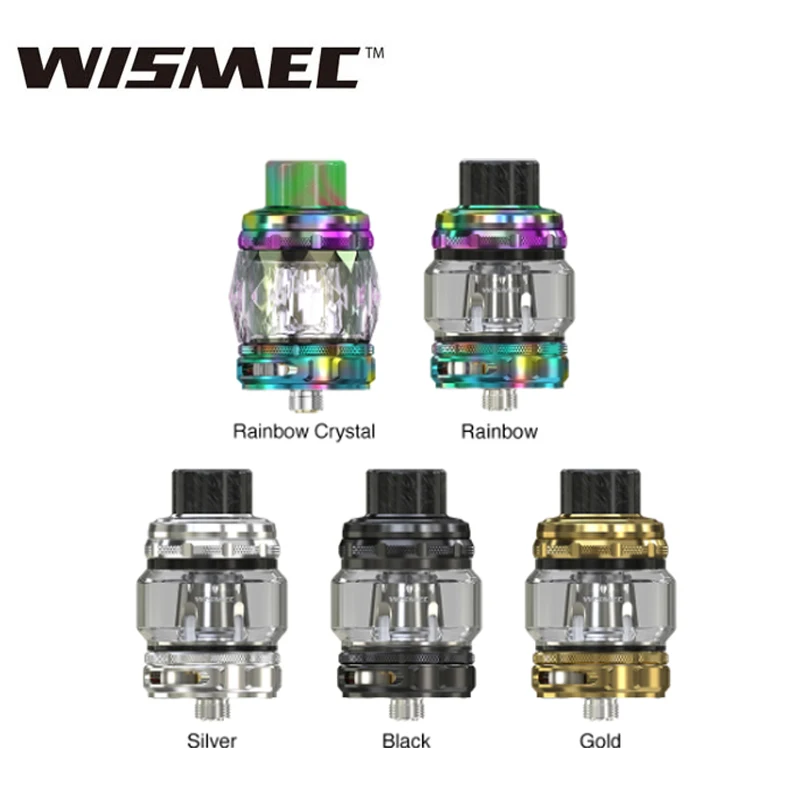 100% оригинал Wismec корыто бак 6,5 мл/4,9 мл/2 мл электронная сигарета распылитель с WT01/WT02/WT03 катушка для 510 коробка vape Mod