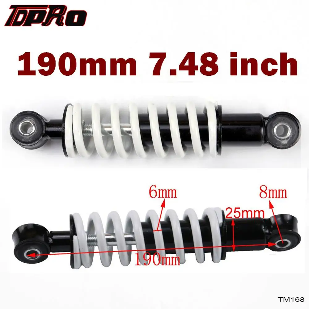 TDPRO Mini 7 5 &quot190 мм 250lb задний амортизатор для мотоцикла подвеска внедорожника яма