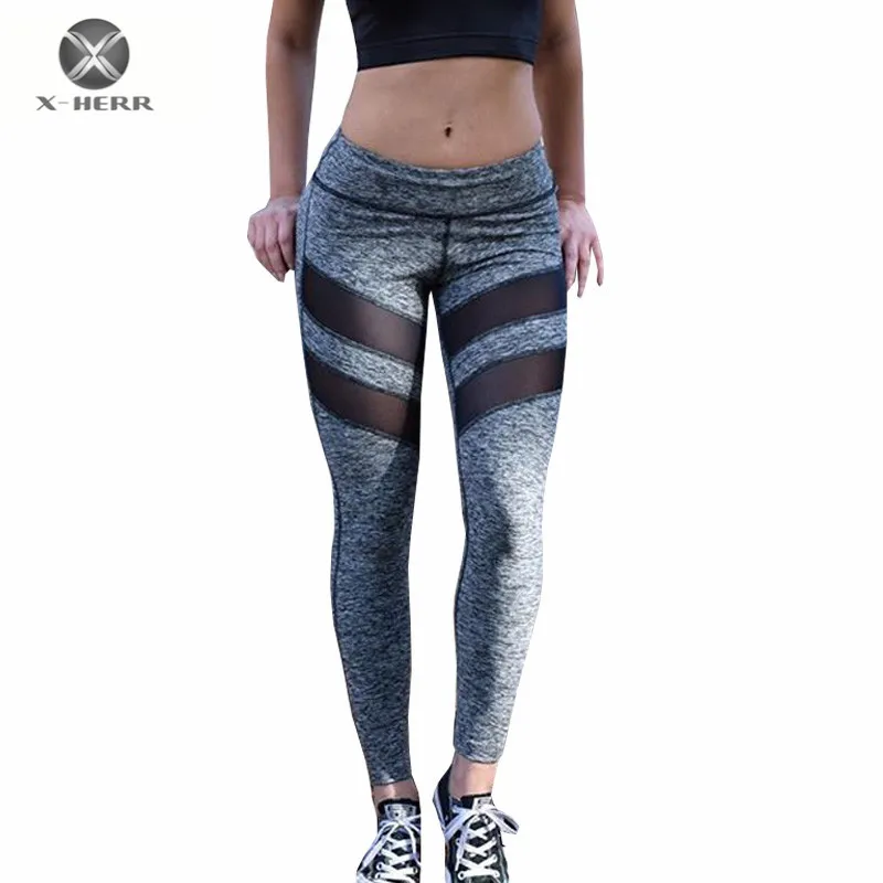 black and grey yoga pants