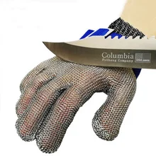 Нож устойчивые к порезам перчатки уровень безопасности 5 устойчивые к порезам защитные перчатки нержавеющая сталь металлическая сетка для работы мясника