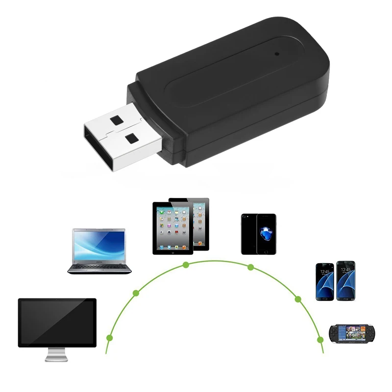 Anbes Bluetooth AUX адаптер Bluetooth автомобильный беспроводной портативный мини-музыкальный аудио приемник стерео аудио для автомобиля Bluetooth адаптер - изображение