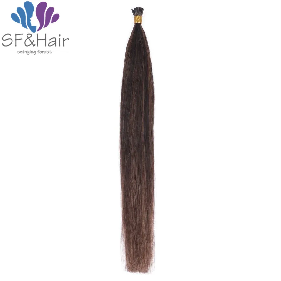 Natural Human Hair Extension Keratin 1g/Strand Silky Straight Pre