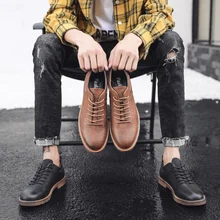 Брендовая мужская обувь в британском стиле; классические кожаные оксфорды; деловая роскошная мужская повседневная обувь; нескользящие лоферы; винтажные оксфорды