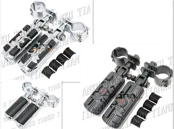 

Motorcycle Guard Crash Bar Footrest Foot Pegs For Yamaha Honda Suzuki Kawasaki Sport Bobber Custom Chopper Cruisers Street