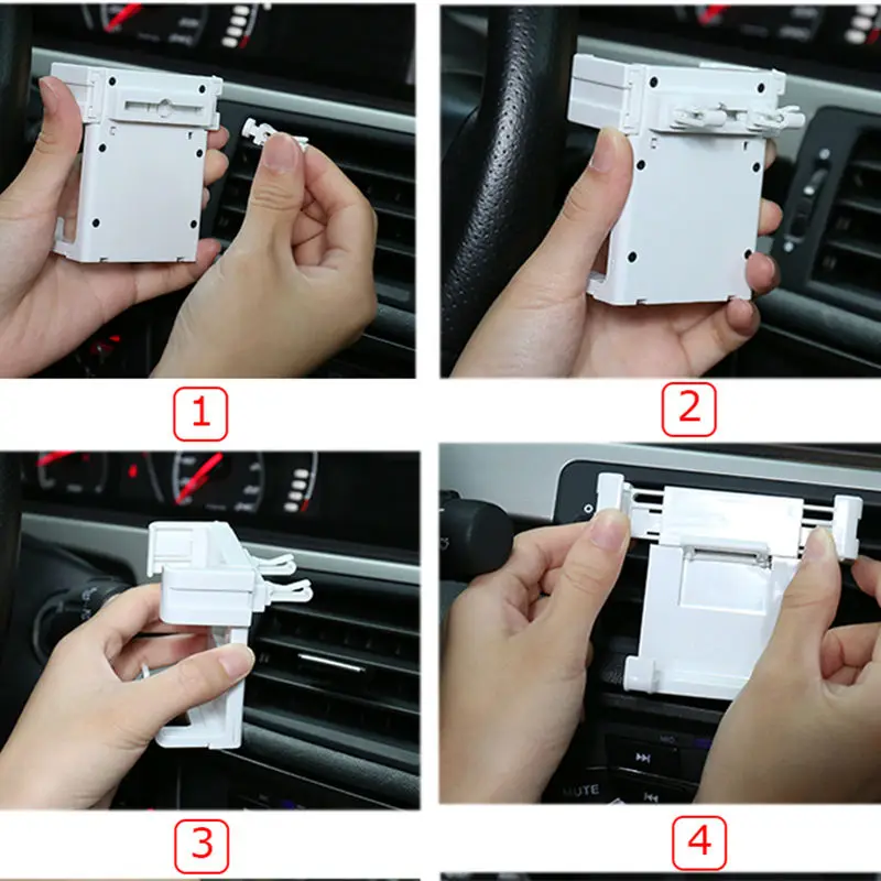 Черный, белый Автомобильный держатель для телефона, держатель для мобильного телефона на вентиляционное отверстие, выдвижная подставка для iphone X, 8, 7, 6 plus, для samsung Note 8, s8 plus, s7