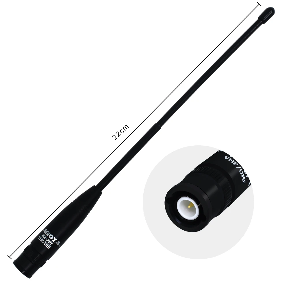 Original Nagoya NA-701 BNC Dual Band VHF/UHF 144/430MHz Antenna for IC-V8 IC-V82 IC-V85 IC-V87 IC-V89 IC-U82 ICOM TK100 TK200