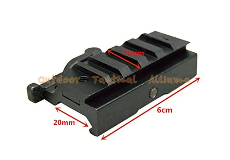 

Hunting Tactical Riser Scope Mount Quick Release for with 20mm Picatinny/Weaver Rail 4-Slot Universal QD Lever Lock Adaptor