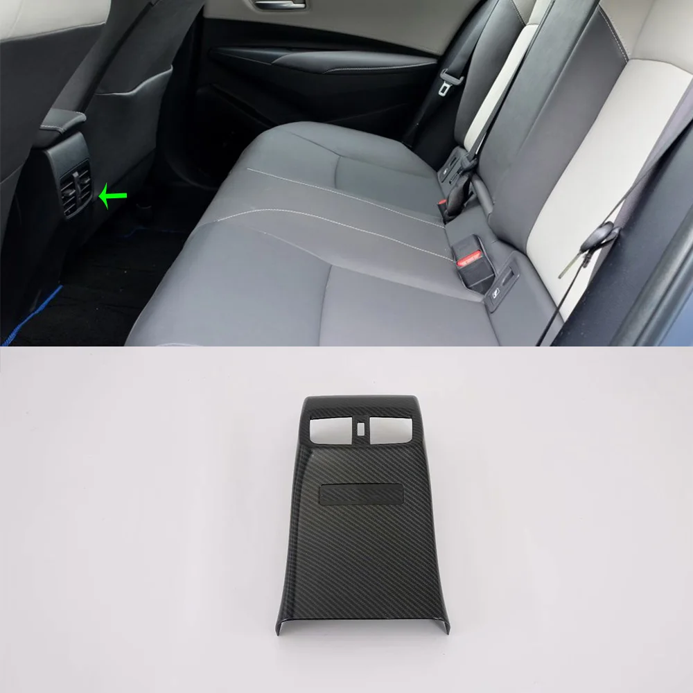 

Car Accessories Interior Decoration ABS Full Rear Air Vent Outlet Panel Cover Trims For Toyota Corolla 2019 Car Styling