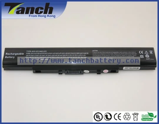 

Laptop batteries for ASUS U31 A42-U31 A32-U31 P31 U41 P41 X35 U31JG U31F U31S P31JG U41SV X35J 14.4V 8 cell