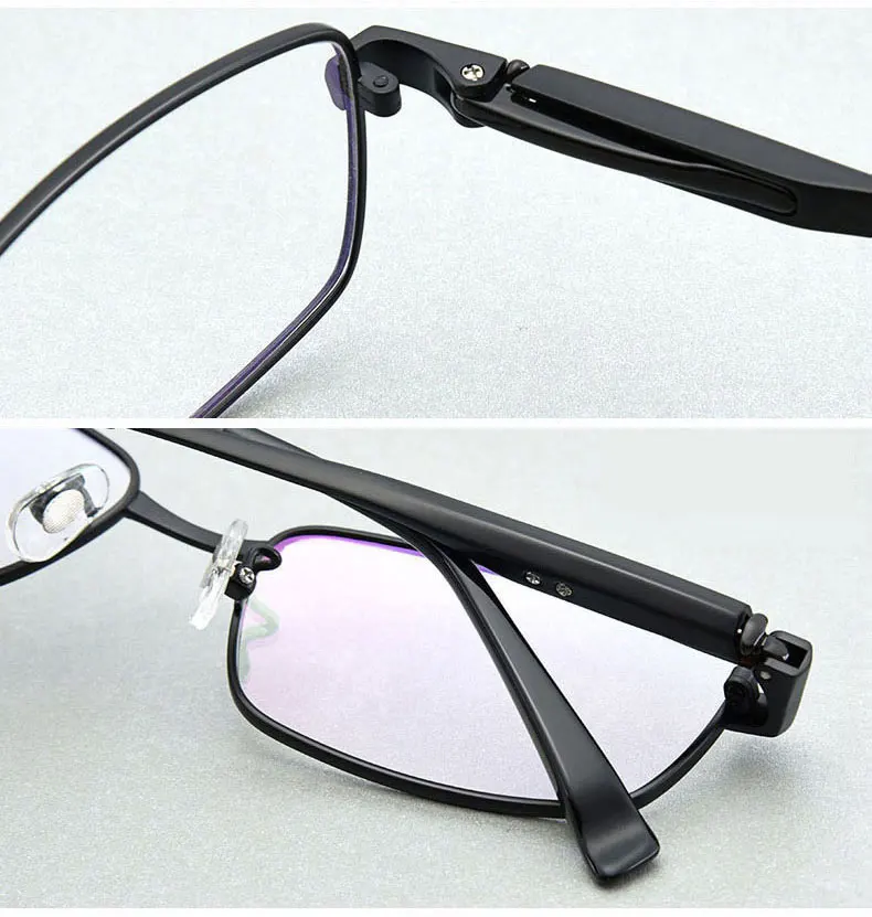 Мужские деловые титановые очки для чтения, полуоправа, интеллектуальные очки для дальнозоркости, мужские очки