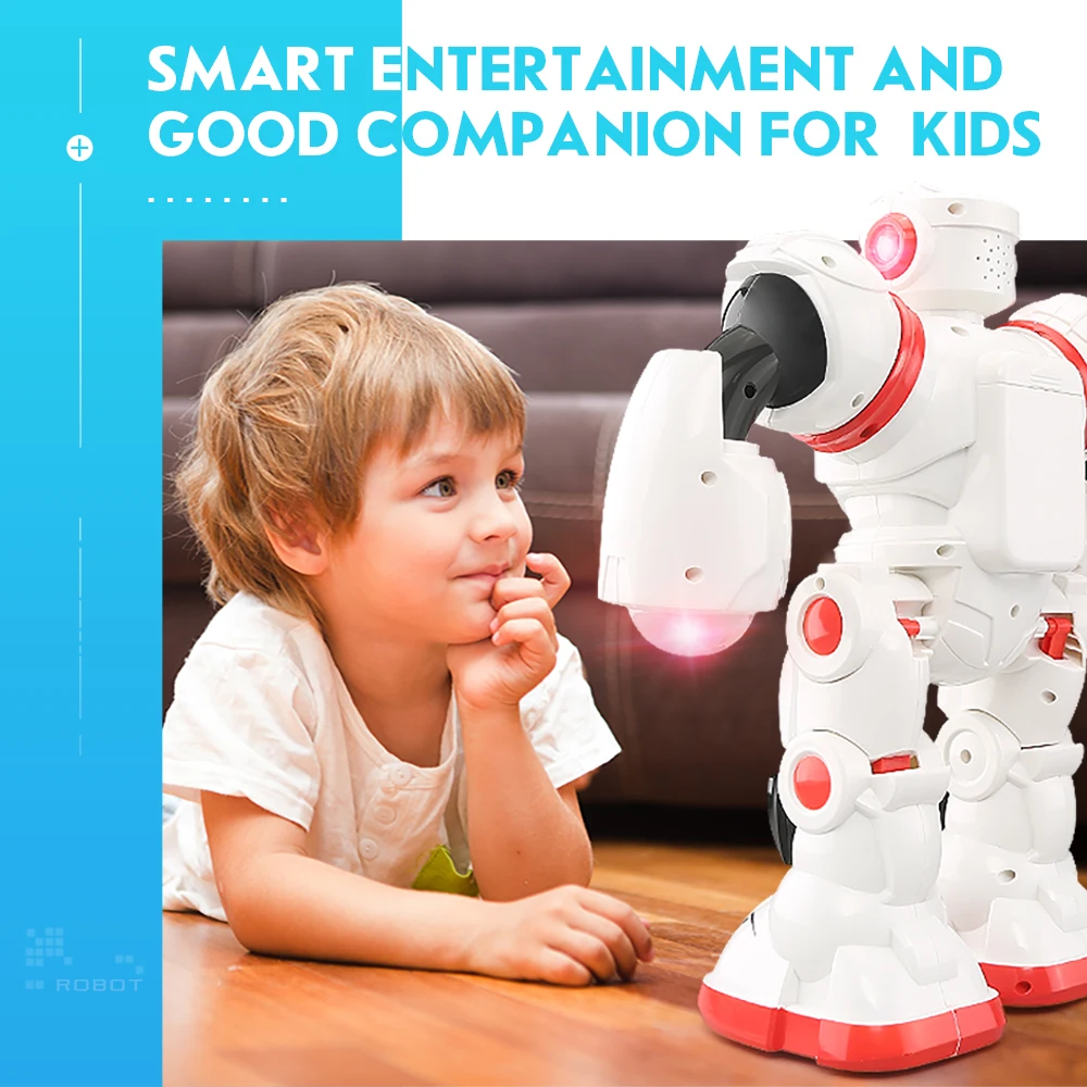 

JJRC R3 Intelligent Programming Dance Gesture Sensor Control RC Robot Toy Gift for Children Blue Red
