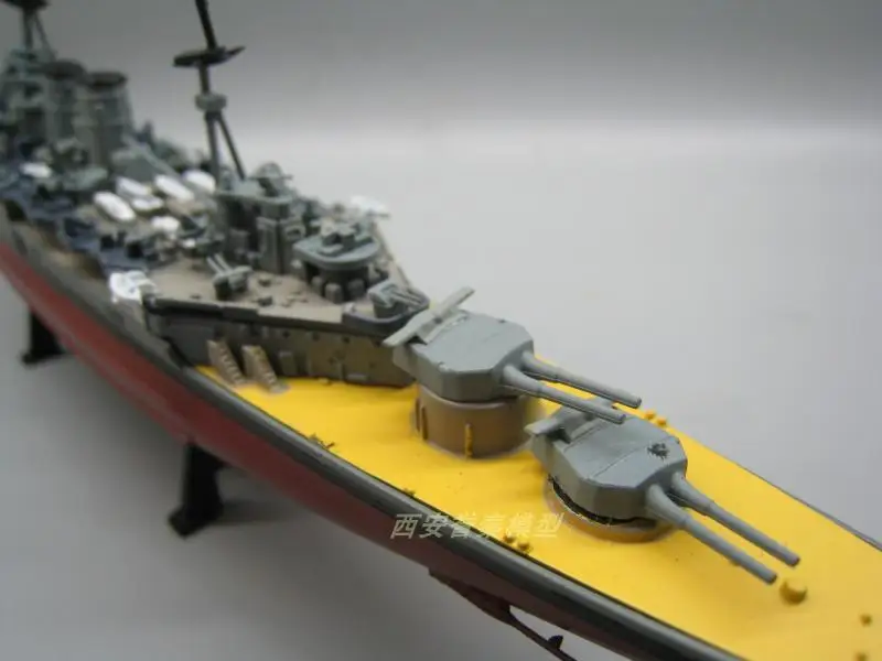 AMER 1/1000 масштаб военная модель игрушки Королевский Темно-Синий HMS капюшон Battlecruiser 1941 литье под давлением металлический военный корабль игрушка для коллекции