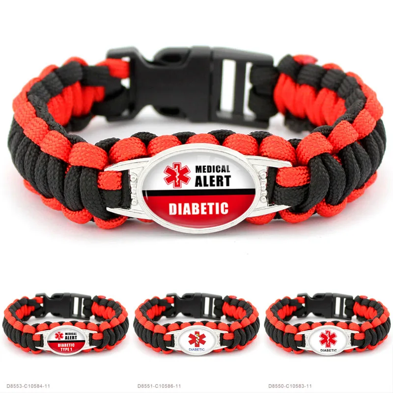 Medical Alert Diabetes Diabetic Type 1 Type 2 Awareness Military