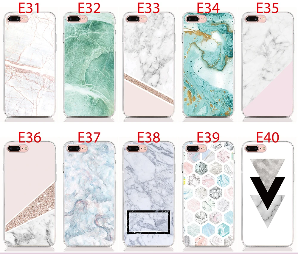 iPhone 7 Plus 10 Print Marble E31