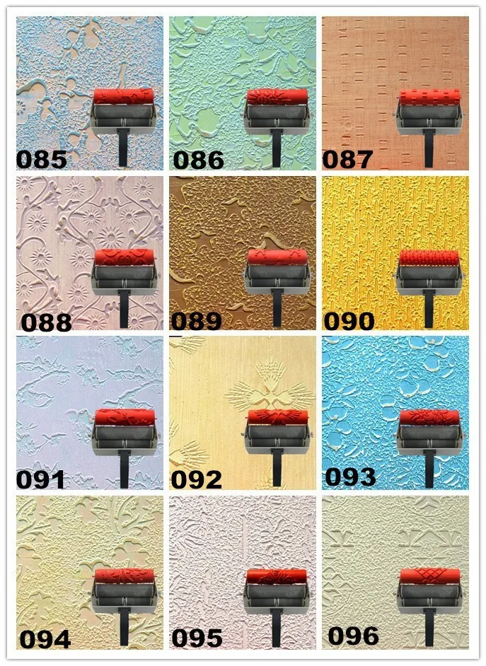 Прессформа для печати стен 7 дюймов узорчатый ролик для украшения стен резиновый ролик № 145