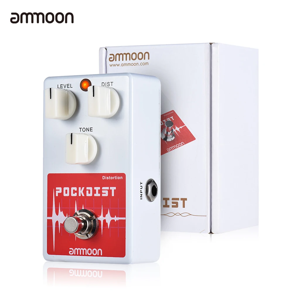 

ammoon POCKDIST Guitar Pedal Classic Distortion Guitar Effect Pedal Full Metal Shell True Bypass Guitar Parts & Accessories