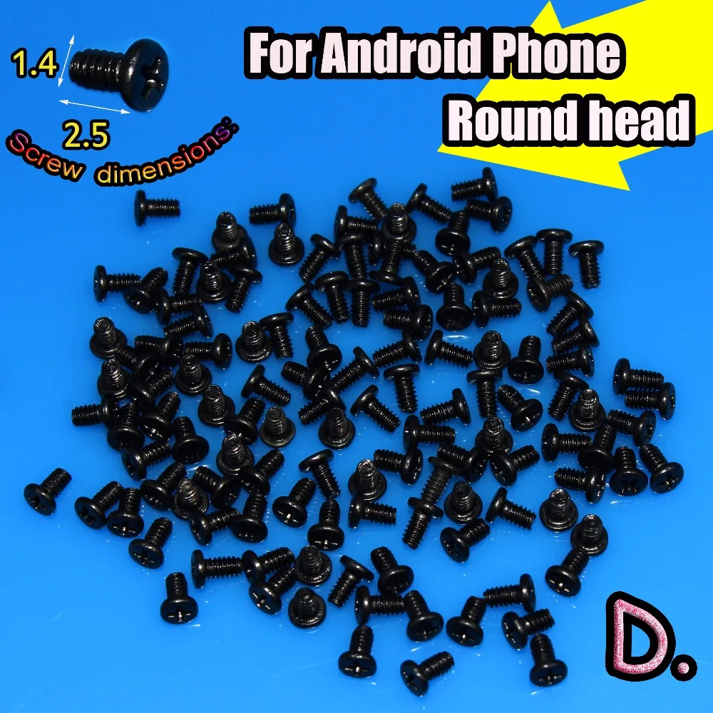 JCD с плоской головкой/roundhead новые M1.4 сотовые винты для телефона набор для телефона Android