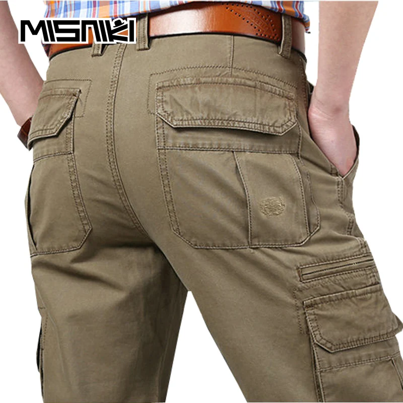 MISNIKI 2018 Spring New Cargo Pants Men Cotton Tactical Trousers Men ...