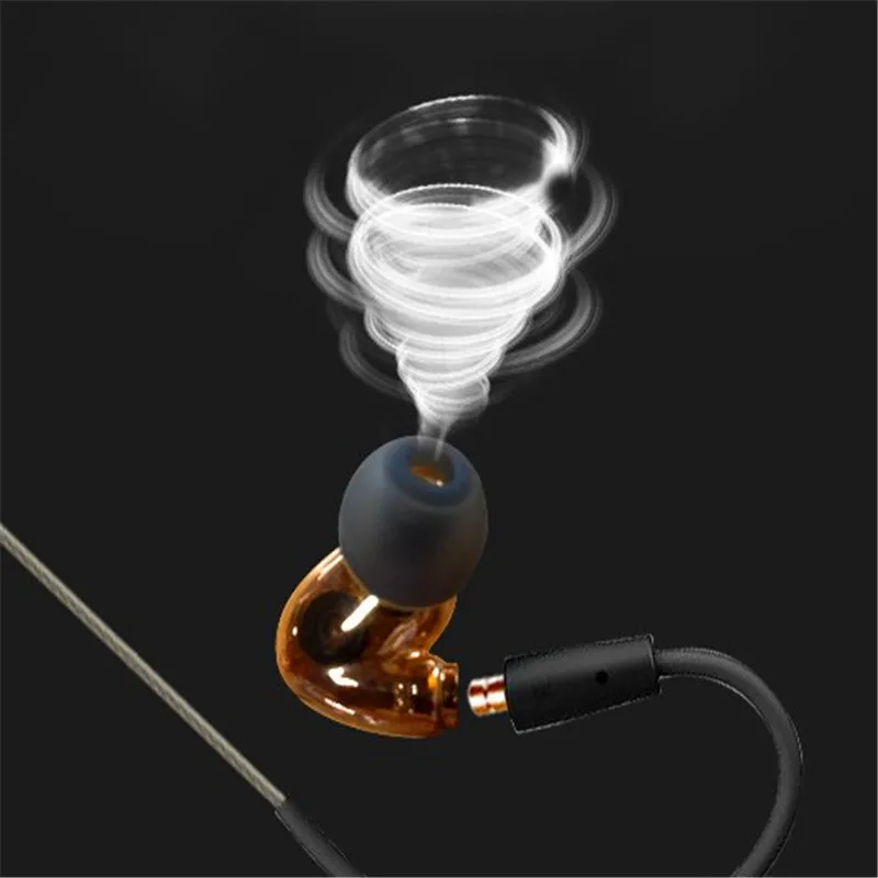 

new plug in design audifonos moniotr earbuds in ear for sports music fans hifi dual dynamic sub woofer surround stereo