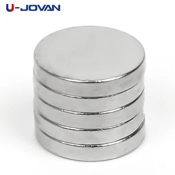 

U-JOVAN 5pcs 8 x 1.5 mm N35 Mini Super Strong Round Powerful Rare Earth Neodymium Magnet Small Round Magnets
