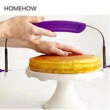 Homehow 1 шт./лот Регулируемая скалеобразная пластина для выравнивания торта режущая пила Signle слой Sawtooth слайсер для торта кухонные инструменты для торта