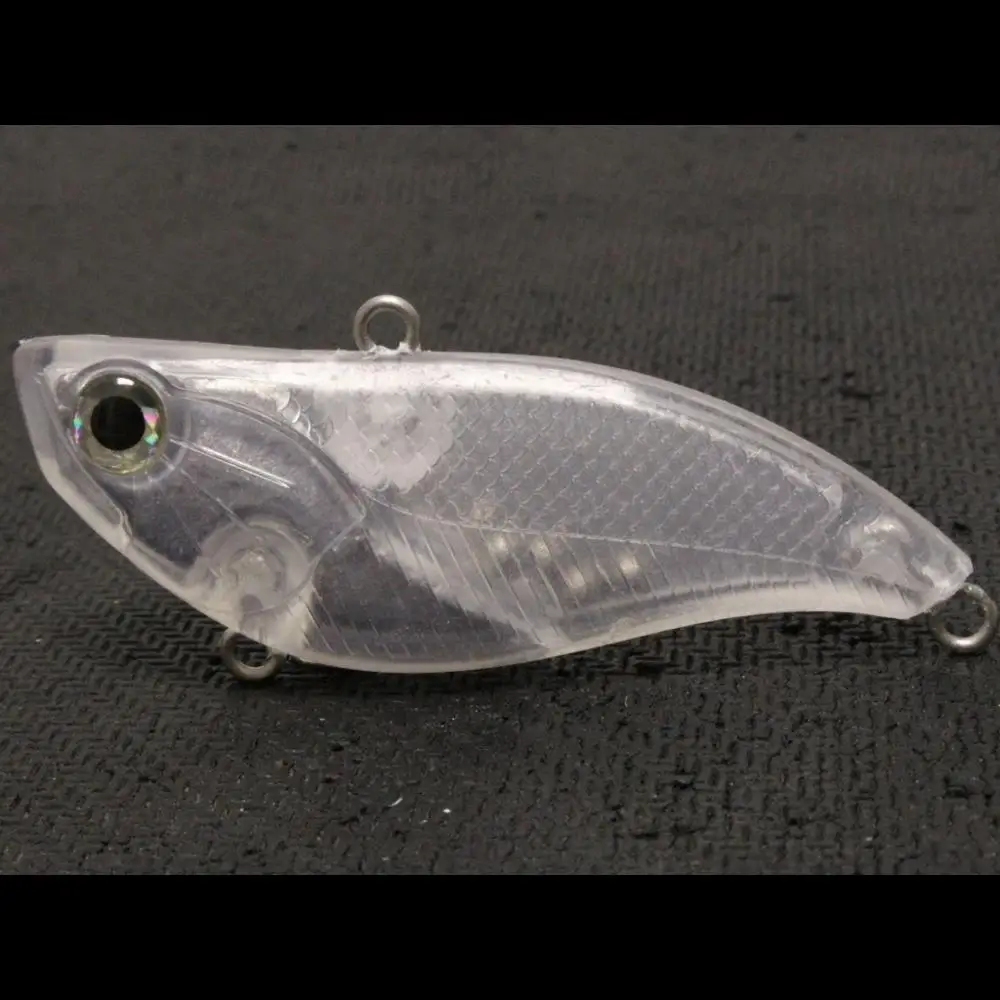 

wLure 10 Lipless per Pack Clear Lure bodies with 3D Hard Eyes High Frequency Wiggle Sinking Lure 6cm 16g UPL802P10